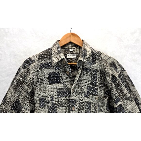 Georg Roth of Germany Shirt Sz 40/M Business Casual Geometric Abstract Textured - Picture 4 of 15
